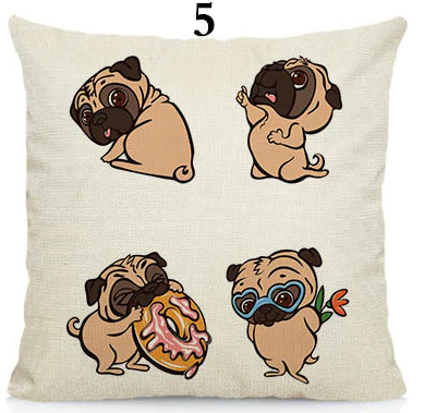 We R cool pugs cushion cover