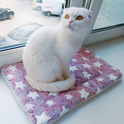 Soft Flannel Thickened Pet Soft Fleece Pad Pet Blanket Bed Mat For Puppy Dog Cat Sofa Cushion Home Rug Keep Warm Sleeping Cover