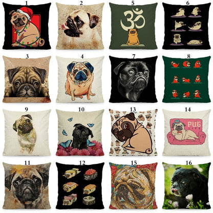 Cool pugs cushion cover