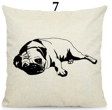 We R cool pugs cushion cover