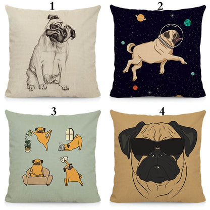 We R cool pugs cushion cover