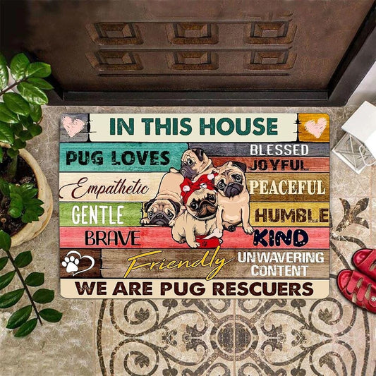 We love pugs carpet