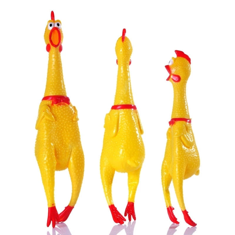 Screaming Chicken Squeeze Sound Toy Pets Dog Toys Product Shrilling Decompression Tool Squeak Vent chicken