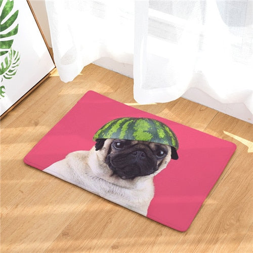 Funny carpets with pugs