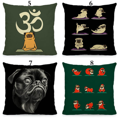 Cool pugs cushion cover