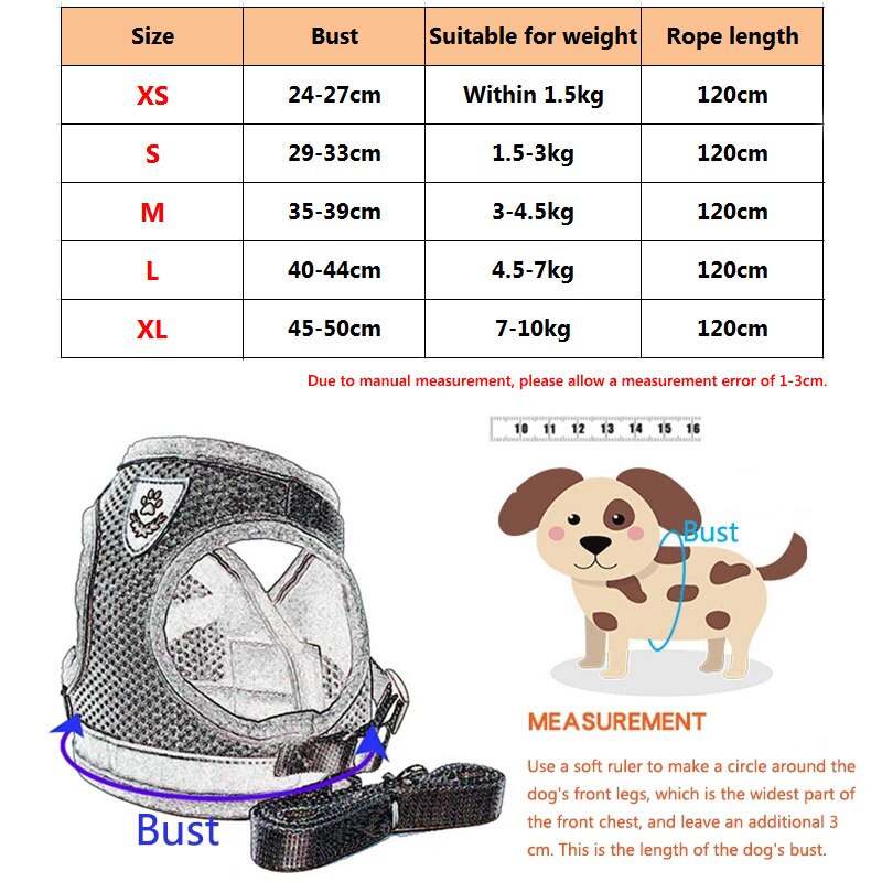 Reflective dog harness (grey)