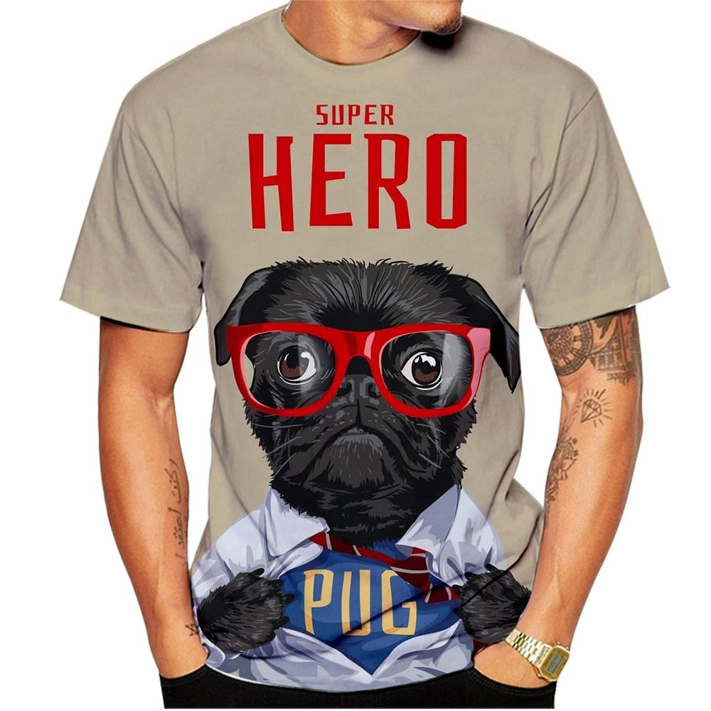 Pug the Super Hero (unisex T-shirt)