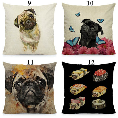 Cool pugs cushion cover