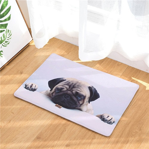 Funny carpets with pugs