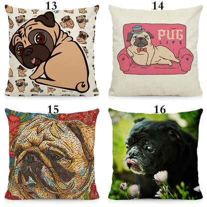 Cool pugs cushion cover